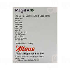 Metpil A 50 Tablet 15