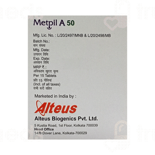 Metpil A 50 Tablet 15