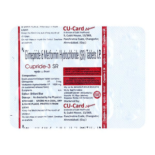 Cupride 3 Sr Tablet 10