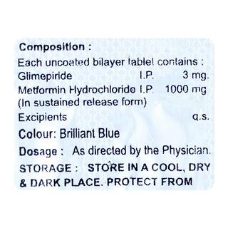 Cupride 3 Sr Tablet 10