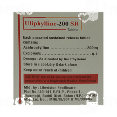 Uliphyalline 200 MG Sr Tablet 10 Uliphyalline 200 MG Sr Tablet 10