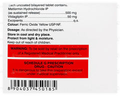 Vildanat M 500 Sr Tablet 10 Vildanat M 500 Sr Tablet 10
