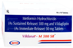 Vildanat M 500 Sr Tablet 10 Vildanat M 500 Sr Tablet 10