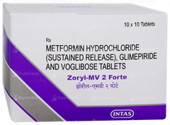 Zoryl Mv 2 Forte Tablet 10 Zoryl Mv 2 Forte Tablet 10