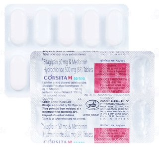 Corsita M 50/500 Tablet Sr 10