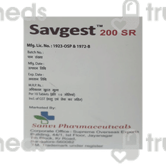 Savgest 200 MG Sr Tablet 10 Savgest 200 MG Sr Tablet 10