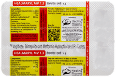 Healmaryl Mv 1.3 Tablet Sr 10 Healmaryl Mv 1.3 Tablet Sr 10