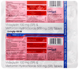 Debiglip 100 M Tablet 15