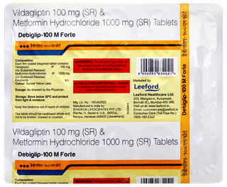 Debiglip 100 M Forte Tablet 15