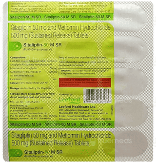 Sitaliptin 50 M Sr Tablet 15