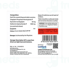 Sitaliptin 50 M Forte Tablet Sr 15