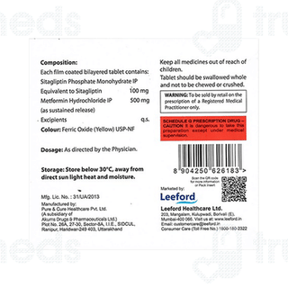 Sitaliptin 100 M Sr Tablet 15