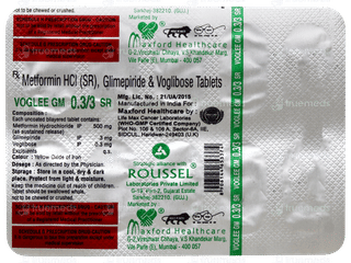 Voglee Gm 0.3/3 Sr Tablet 10