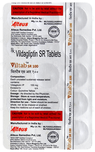 Viltab Sr 100 Tablet 15