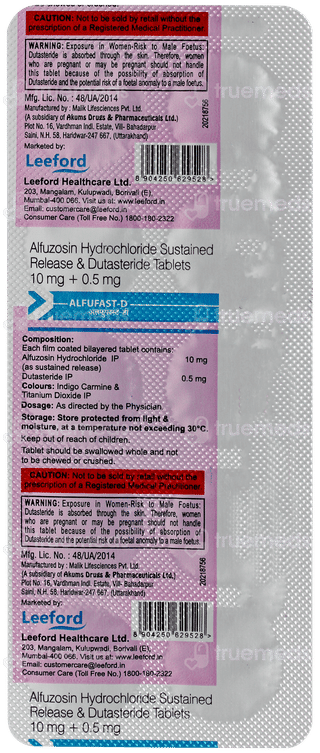 Alfufast D Tablet Sr 10