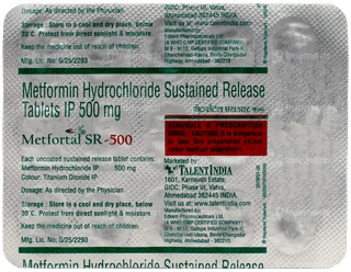 Metfortal Sr 500 Tablet 15