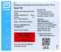 Vertin Od 48mg Tablet 15