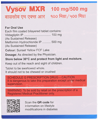 Vysov Mxr 100Mg/500Mg Tablet 15