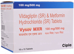 Vysov Mxr 100Mg/500Mg Tablet 15 Vysov Mxr 100Mg/500Mg Tablet 15