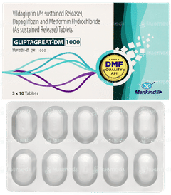 Gliptagreat Dm 1000 Tablet 10