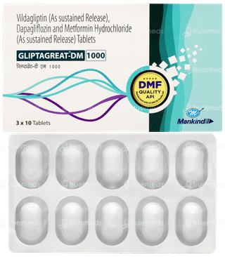 Gliptagreat Dm 1000 Tablet 10