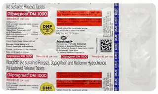 Gliptagreat Dm 1000 Tablet 10