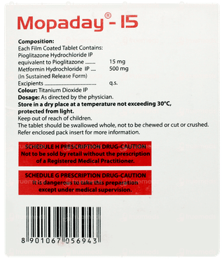 Mopaday 15 Tablet Sr 15