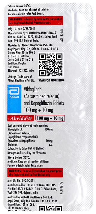 Abvida D Tablet 10