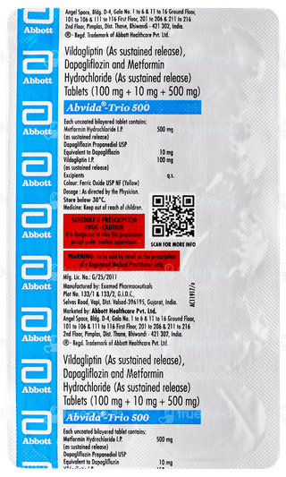 Abvida Trio 500 Tablet 10