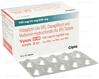 Vysov Dm 100Mg/10Mg/500Mg Tablet 10