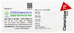 Clanarizine 75 Tablet 10
