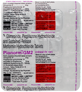 Pionorm Gm2 Tablet 15