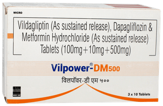 Vilpower Dm 500 Tablet 10