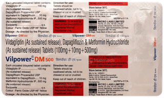 Vilpower Dm 500 Tablet 10