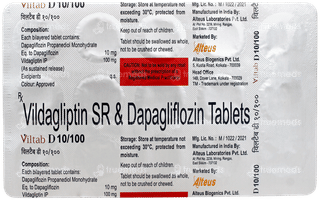 Viltab D 10/100 Tablet 15