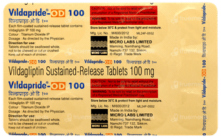Vildapride Od 100 Tablet 15