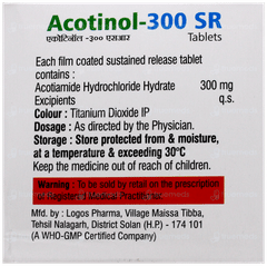Acotinol 300 Sr Tablet 10