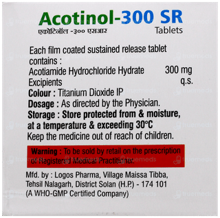 Acotinol 300 Sr Tablet 10