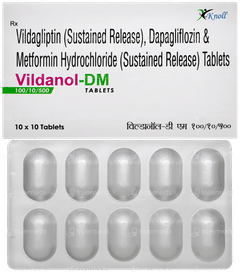 Vildanol Dm 100/10/500 Tablet 10