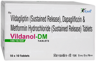 Vildanol Dm 100/10/500 Tablet 10