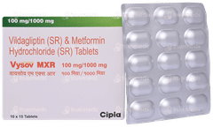 Vysov Mxr 100Mg/1000Mg Tablet 15 Vysov Mxr 100Mg/1000Mg Tablet 15