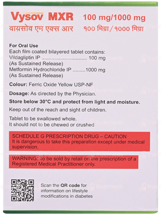 Vysov Mxr 100Mg/1000Mg Tablet 15