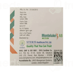 Monteluke Ab Tablet 10 Monteluke Ab Tablet 10