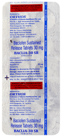 Baclia 30 Sr Tablet 10