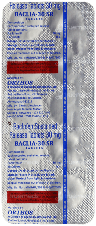 Baclia 30 Sr Tablet 10