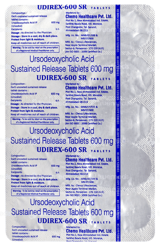 Udirex 600 Sr Tablet 10