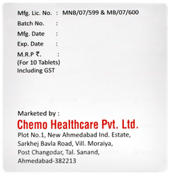 Udirex 600 Sr Tablet 10