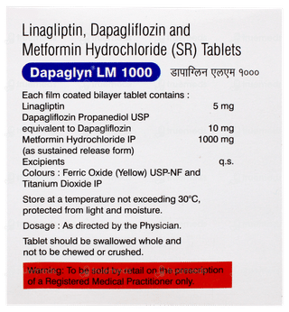 Dapaglyn Lm 1000 Tablet 10