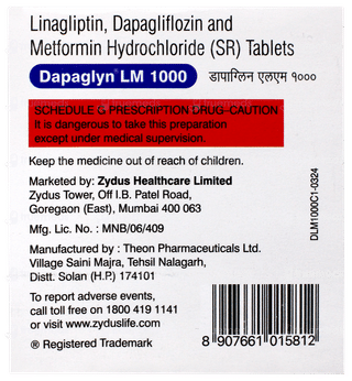 Dapaglyn Lm 1000 Tablet 10