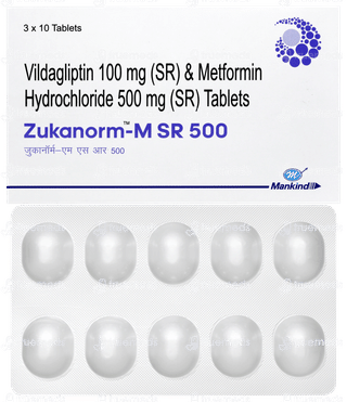 Zukanorm M Sr 500 Tablet 10